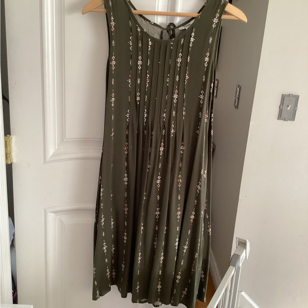 Floral, princess, sage, green sundress